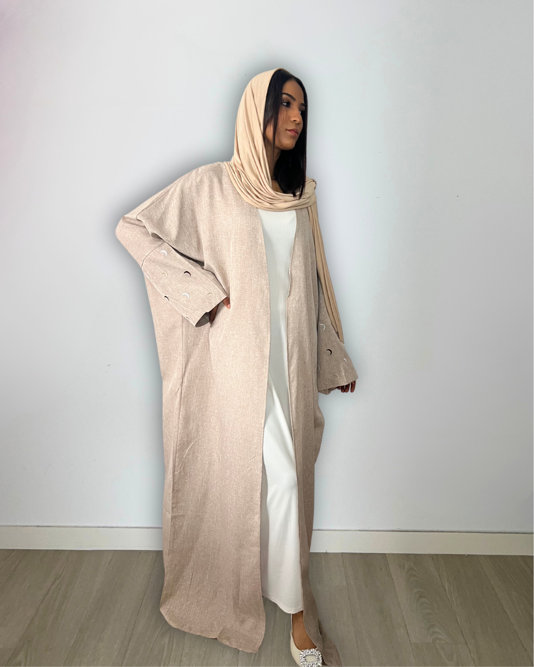 Abaya kimono Qamar - beige