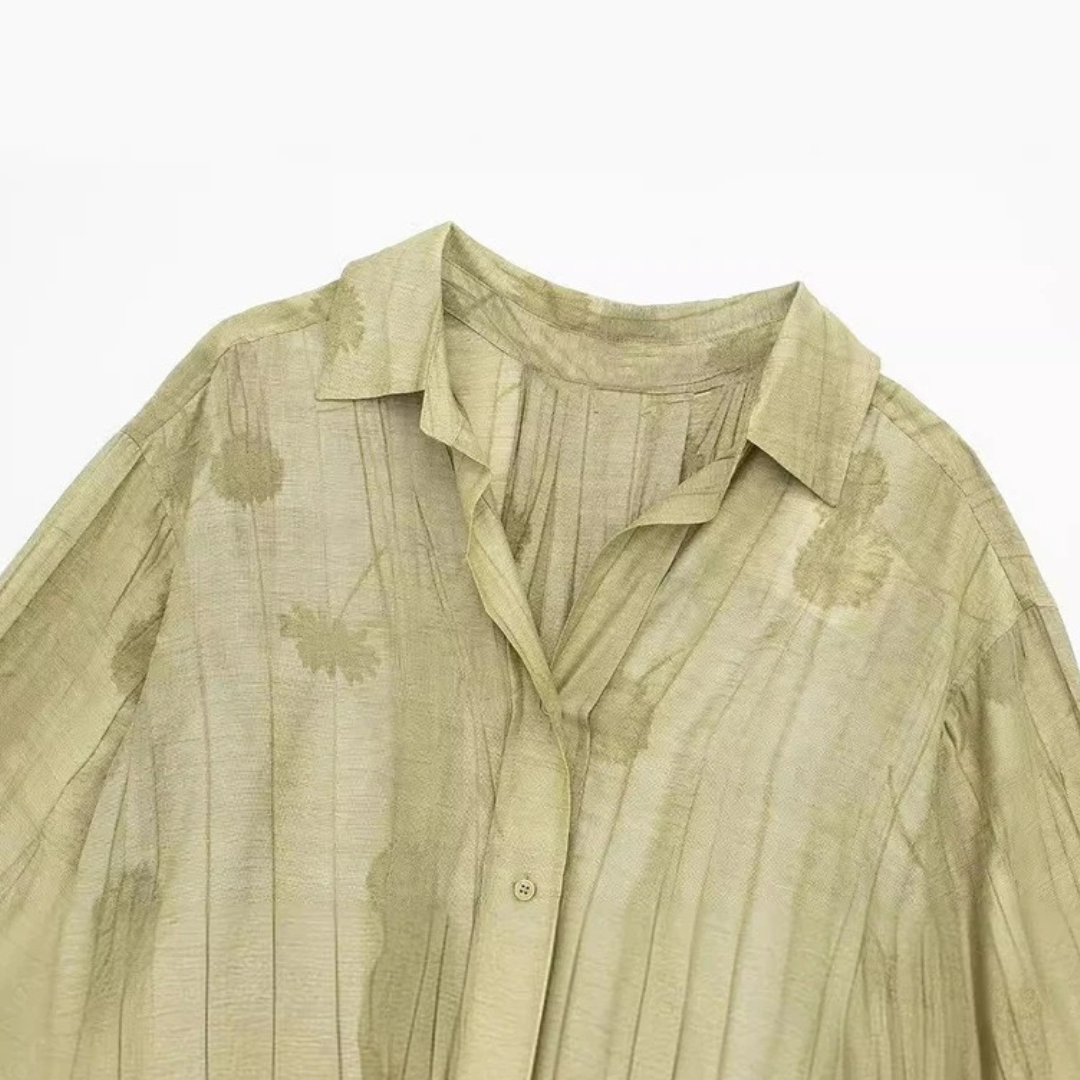 Chemise fluide à motifs