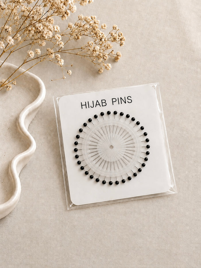 Premium Hijab Pins Wheel - Classic Black