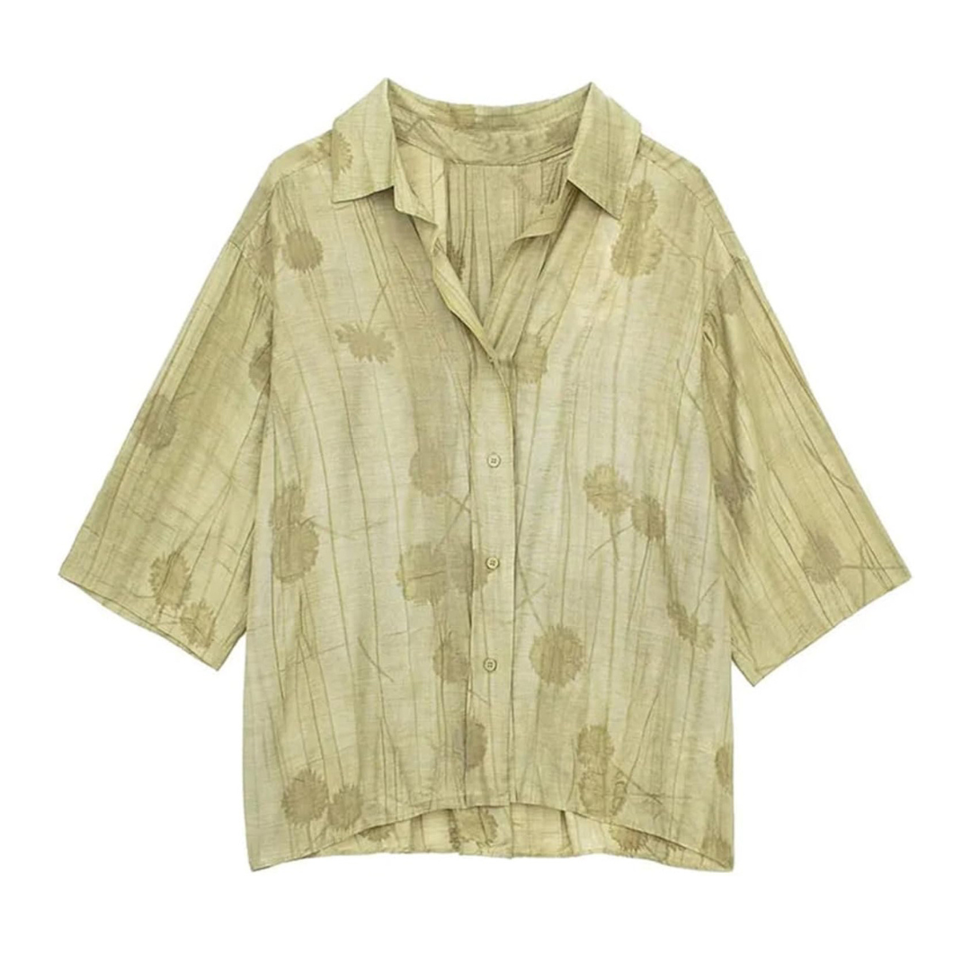 Chemise fluide à motifs