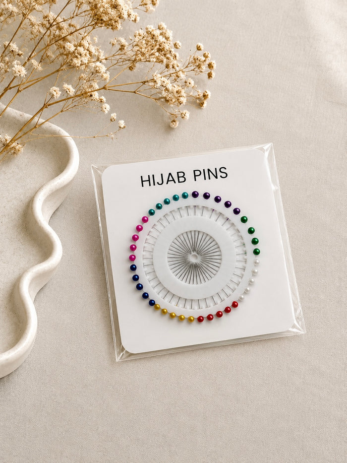 Premium Hijab Pins Wheel - Rainbow Multi-Color