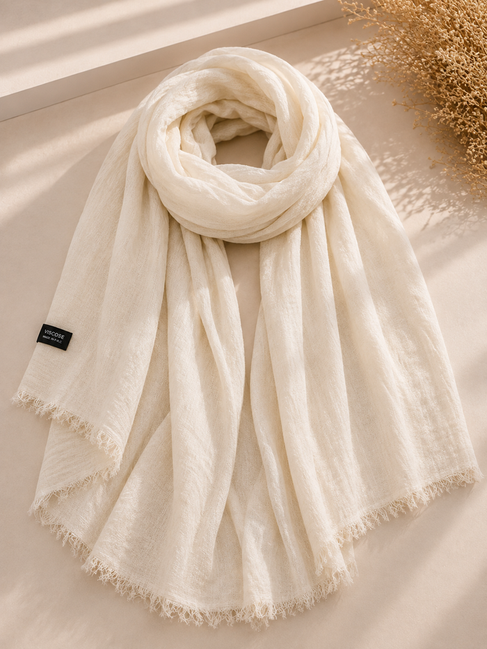 Premium Rayon Hijab – Off-White