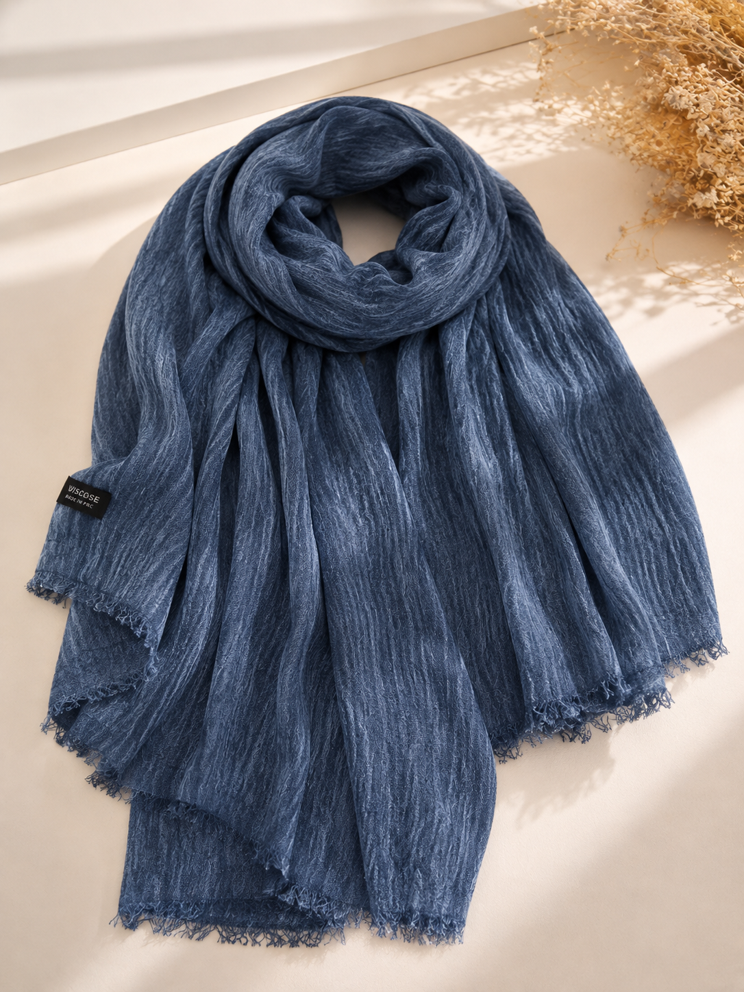 Premium Rayon hijab - Denim Blue