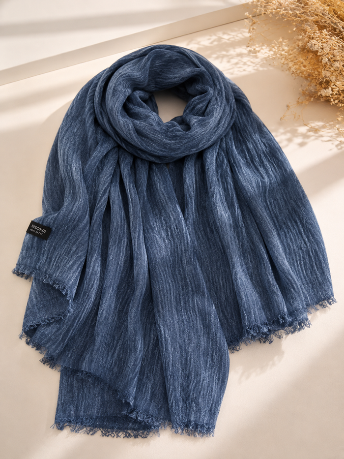 Premium Rayon hijab - Denim Blue