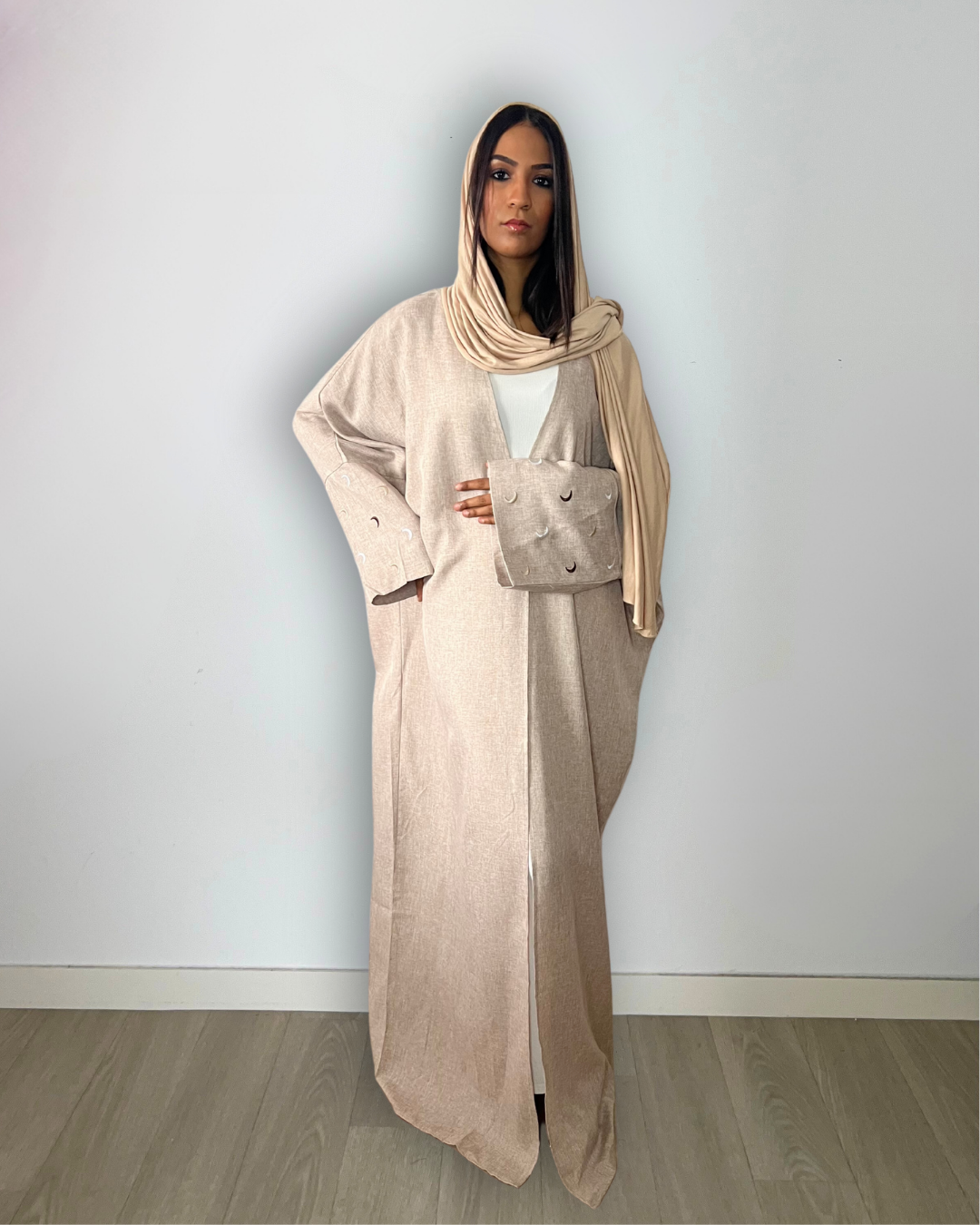 Abaya kimono Qamar - beige