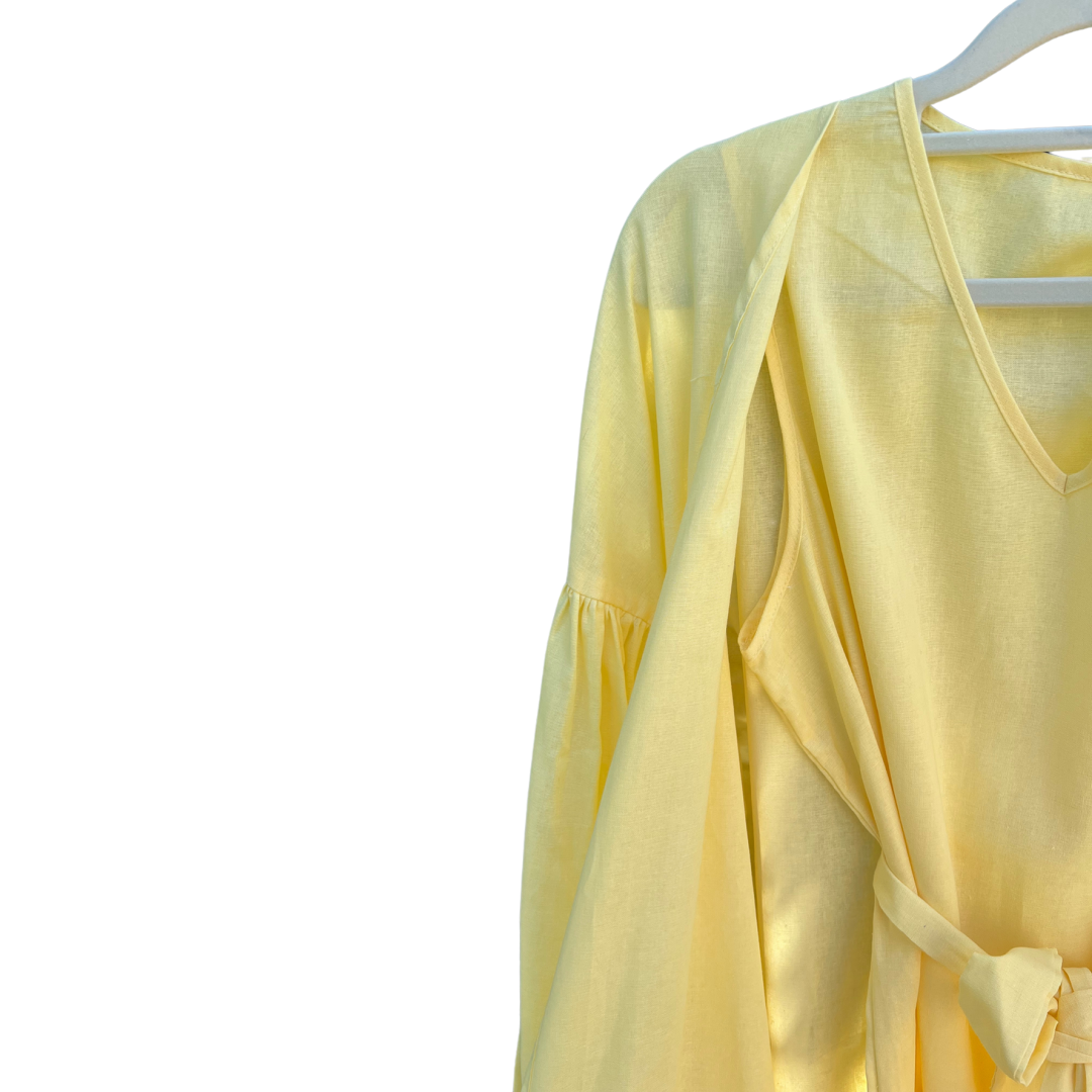 Ensemble en lin robe et kimono assortis