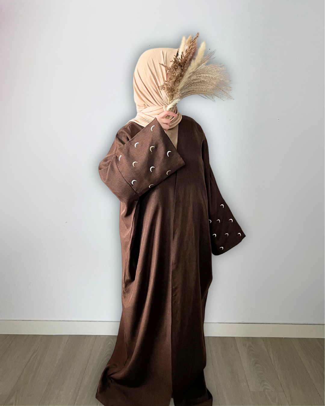 Abaya kimono Qamar - marron