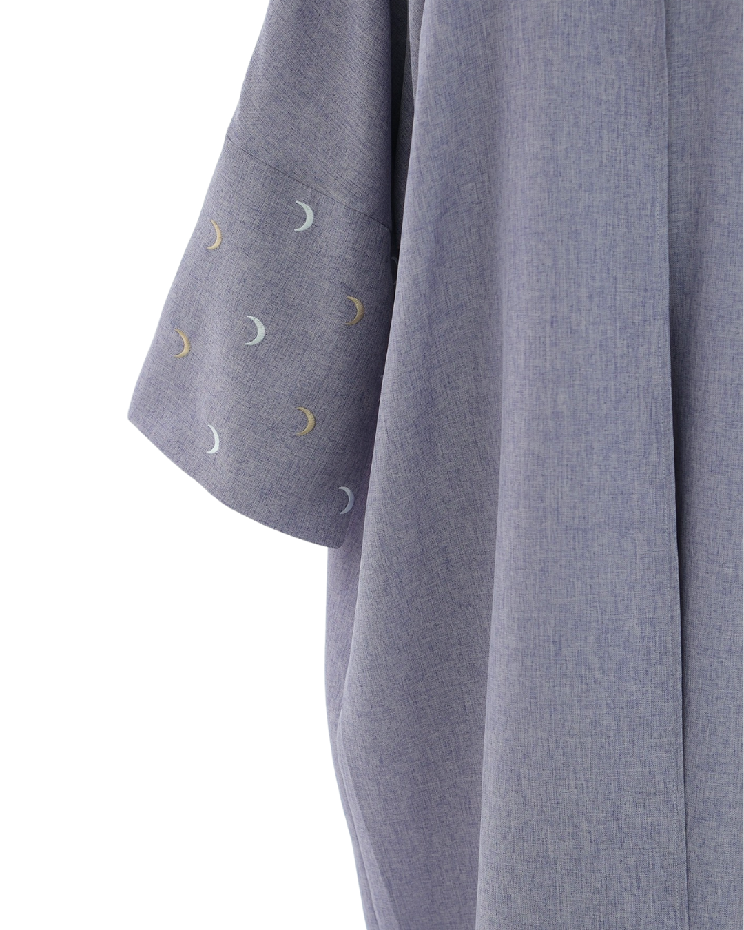 Abaya kimono Qamar - bleu gris