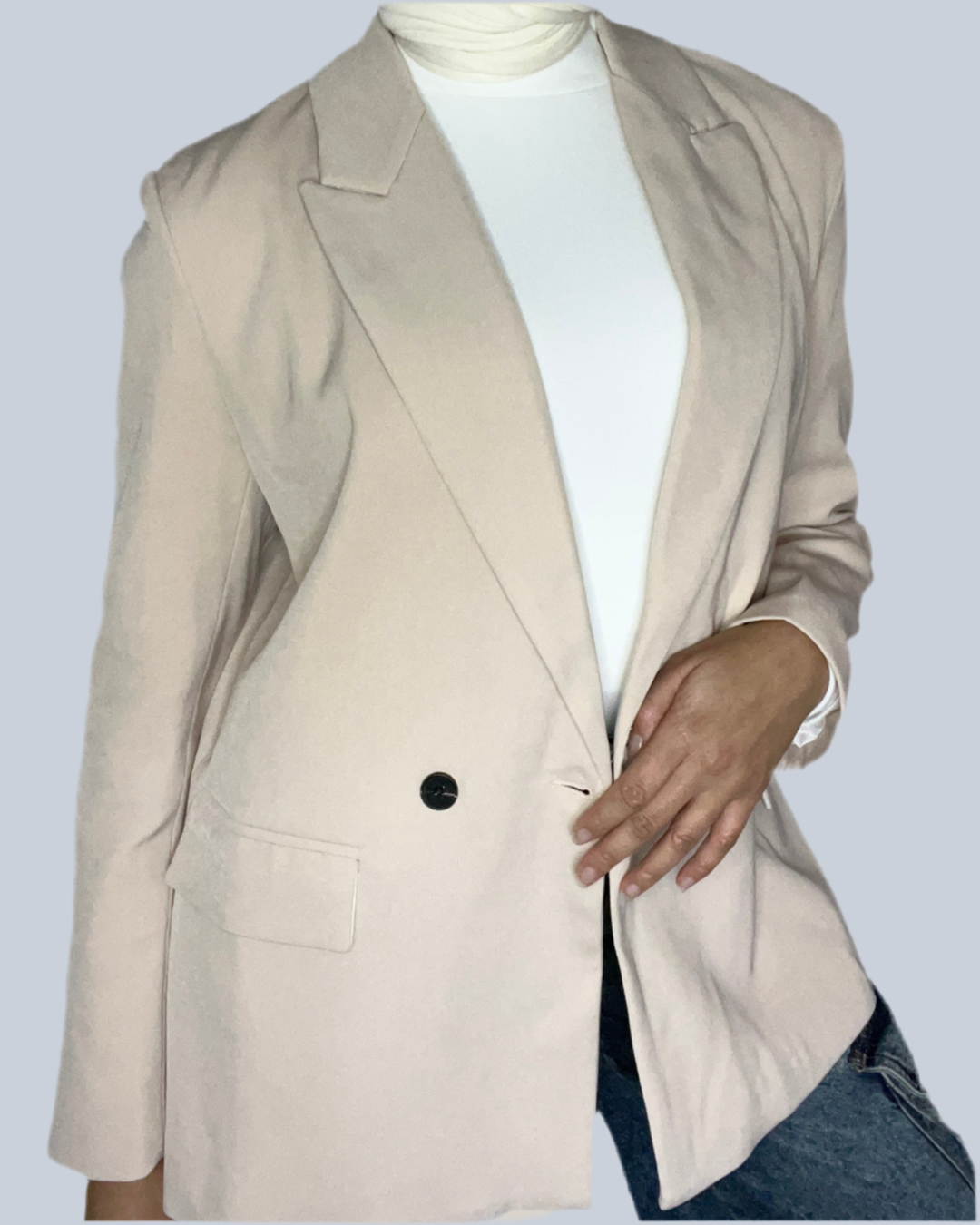 Blazer oversize beige