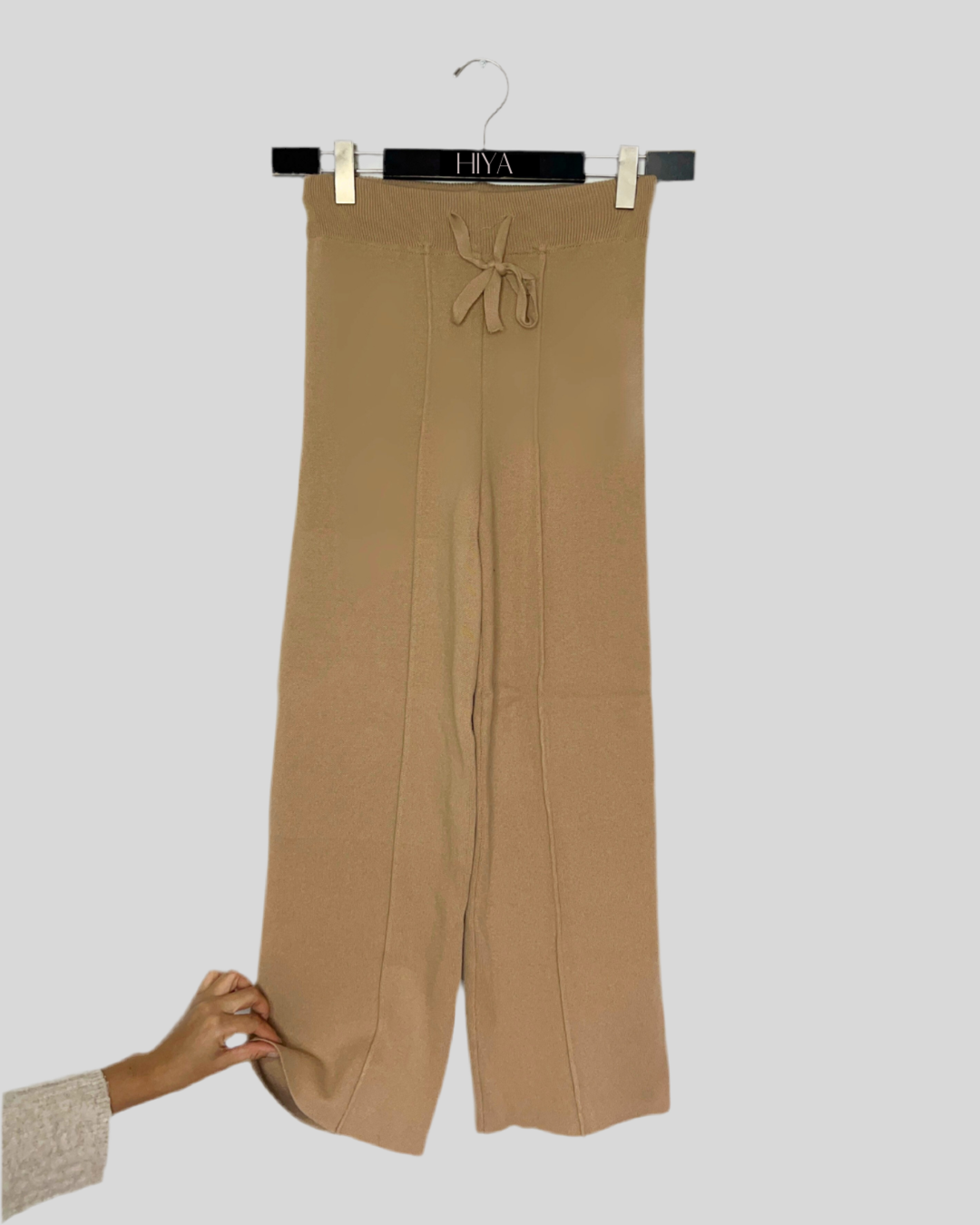 Pantalon effet cachemire - Châtain